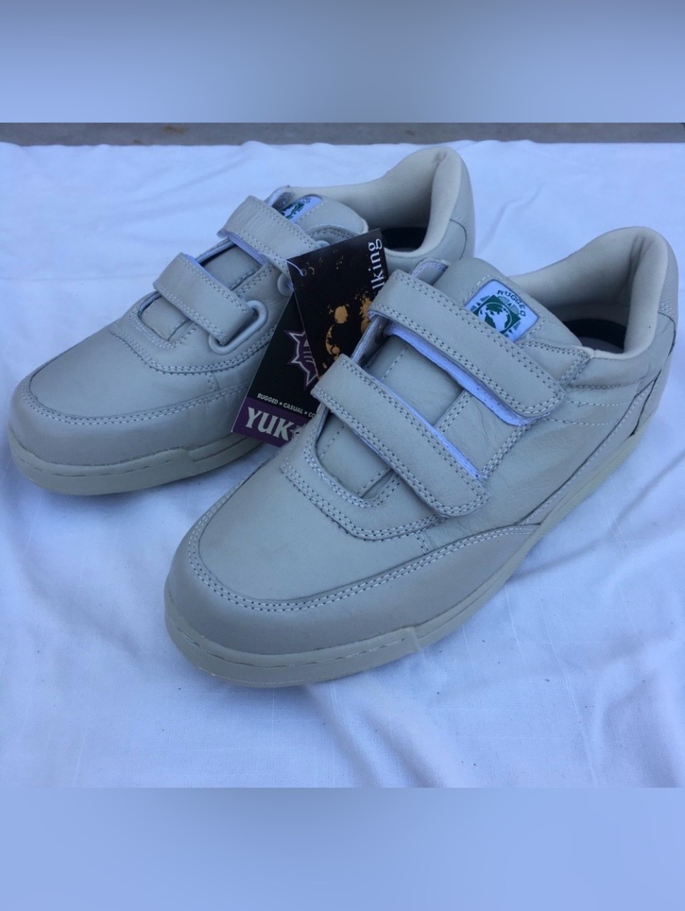 NWT Men’s Rugged Exposure By Yukon Walking Velcro Sneaker Comfort Shoe Size 10